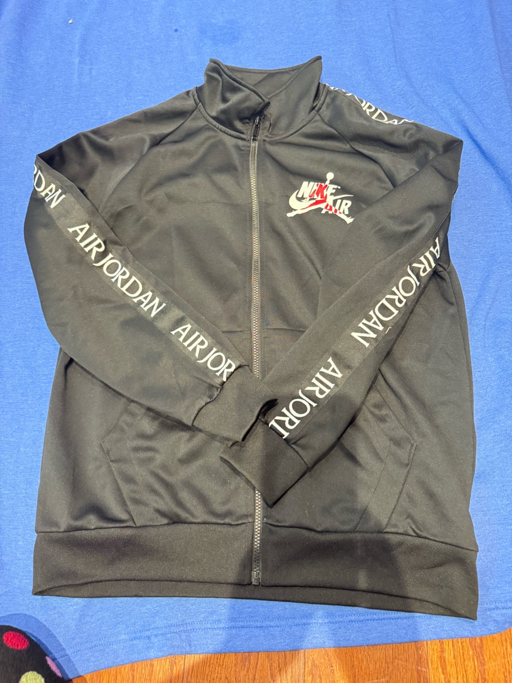 Air Jordan Black zipped up jacket